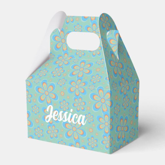 Blumenmuster - Geschenkbox Geschenkschachtel (Vorderseite)