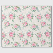 Blumenmuster Geschenkpapier (Flach)