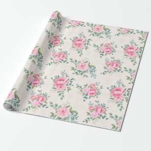 Blumenmuster Geschenkpapier