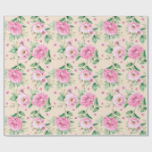 Blumenmuster Geschenkpapier (Flach)