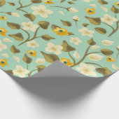 Blumenmuster Geschenkpapier (Ecke)
