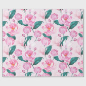 Blumenmuster Geschenkpapier (Flach)