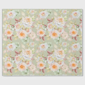 Blumenmuster Geschenkpapier (Flach)