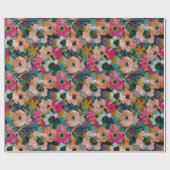 Blumenmuster   geschenkpapier (Flach)