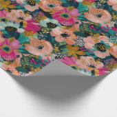 Blumenmuster   geschenkpapier (Ecke)