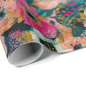Blumenmuster   geschenkpapier (Rolleneckpunkt)