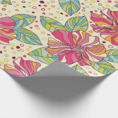 Blumenmuster Geschenkpapier (Ecke)