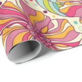 Blumenmuster Geschenkpapier (Rolleneckpunkt)