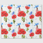 Blumenmuster Geschenkpapier (Flach)
