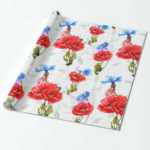 Blumenmuster Geschenkpapier