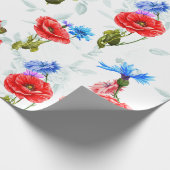 Blumenmuster Geschenkpapier (Ecke)