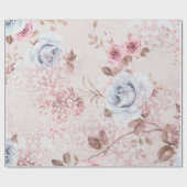 Blumenmuster Geschenkpapier (Flach)