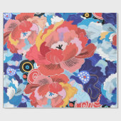 Blumenmuster Geschenkpapier (Flach)