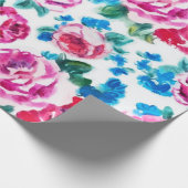 Blumenmuster Geschenkpapier (Ecke)