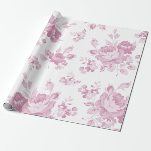 Blumenmuster Geschenkpapier (Ungerollt)
