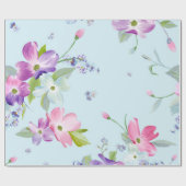 Blumenmuster Geschenkpapier (Flach)