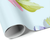 Blumenmuster Geschenkpapier (Rolleneckpunkt)