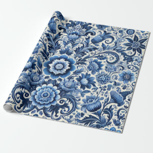 Blumenmuster Geschenkpapier