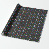 Blumenmuster Geschenkpapier (Ungerollt)