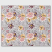 Blumenmuster Geschenkpapier (Flach)