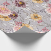 Blumenmuster Geschenkpapier (Ecke)