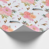 Blumenmuster Geschenkpapier (Ecke)