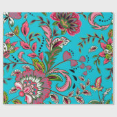Blumenmuster Geschenkpapier (Flach)