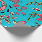 Blumenmuster Geschenkpapier (Ecke)