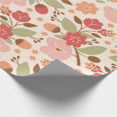 Blumenmuster Geschenkpapier (Ecke)