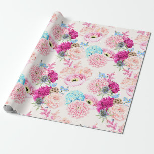 Blumenmuster Geschenkpapier