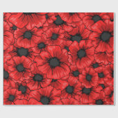 Blumenmuster Geschenkpapier (Flach)