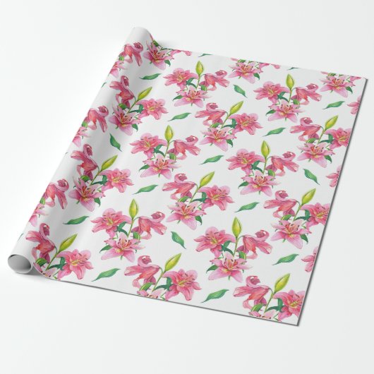 Blumenmuster Geschenkpapier (Ungerollt)