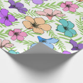 Blumenmuster Geschenkpapier (Ecke)