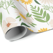 Blumenmuster Geschenkpapier (Rolleneckpunkt)