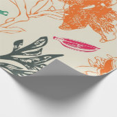 Blumenmuster Geschenkpapier (Ecke)