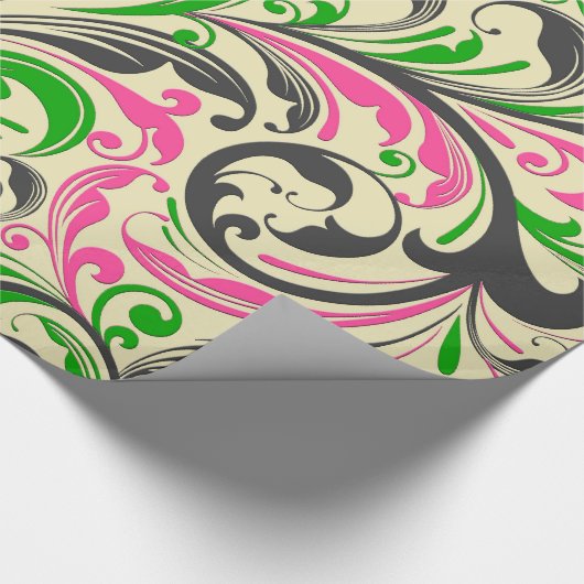 Blumenmuster Geschenkpapier (Ecke)