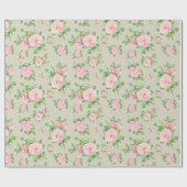Blumenmuster Geschenkpapier (Flach)