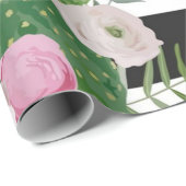 Blumenmuster Geschenkpapier (Rolleneckpunkt)