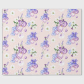 Blumenmuster Geschenkpapier (Flach)