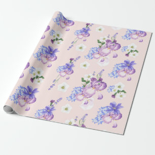 Blumenmuster Geschenkpapier
