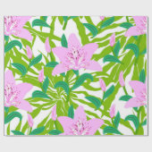 Blumenmuster Geschenkpapier (Flach)