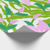 Blumenmuster Geschenkpapier (Ecke)