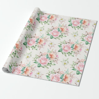Blumenmuster Geschenkpapier
