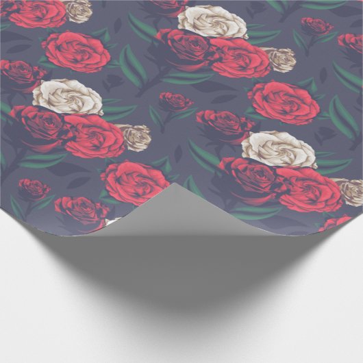 Blumenmuster Geschenkpapier (Ecke)