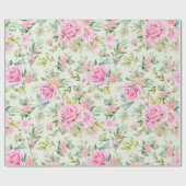 Blumenmuster Geschenkpapier (Flach)