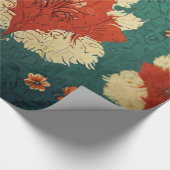 Blumenmuster Geschenkpapier (Ecke)