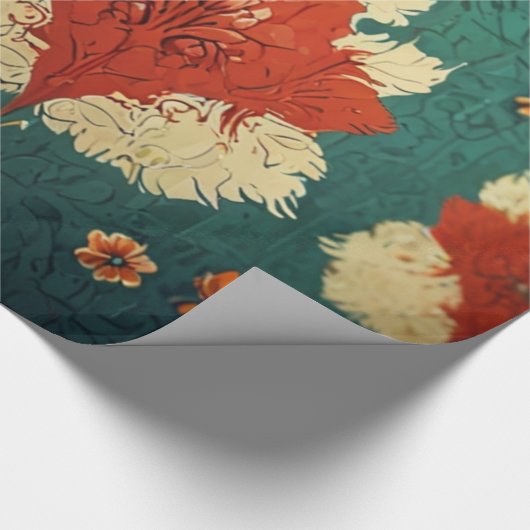 Blumenmuster Geschenkpapier (Ecke)