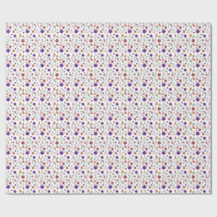 Blumenmuster- Geschenkpapier