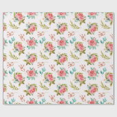 Blumenmuster Geschenkpapier (Flach)
