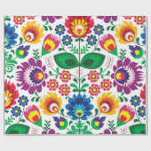 Blumenmuster Geschenkpapier (Flach)